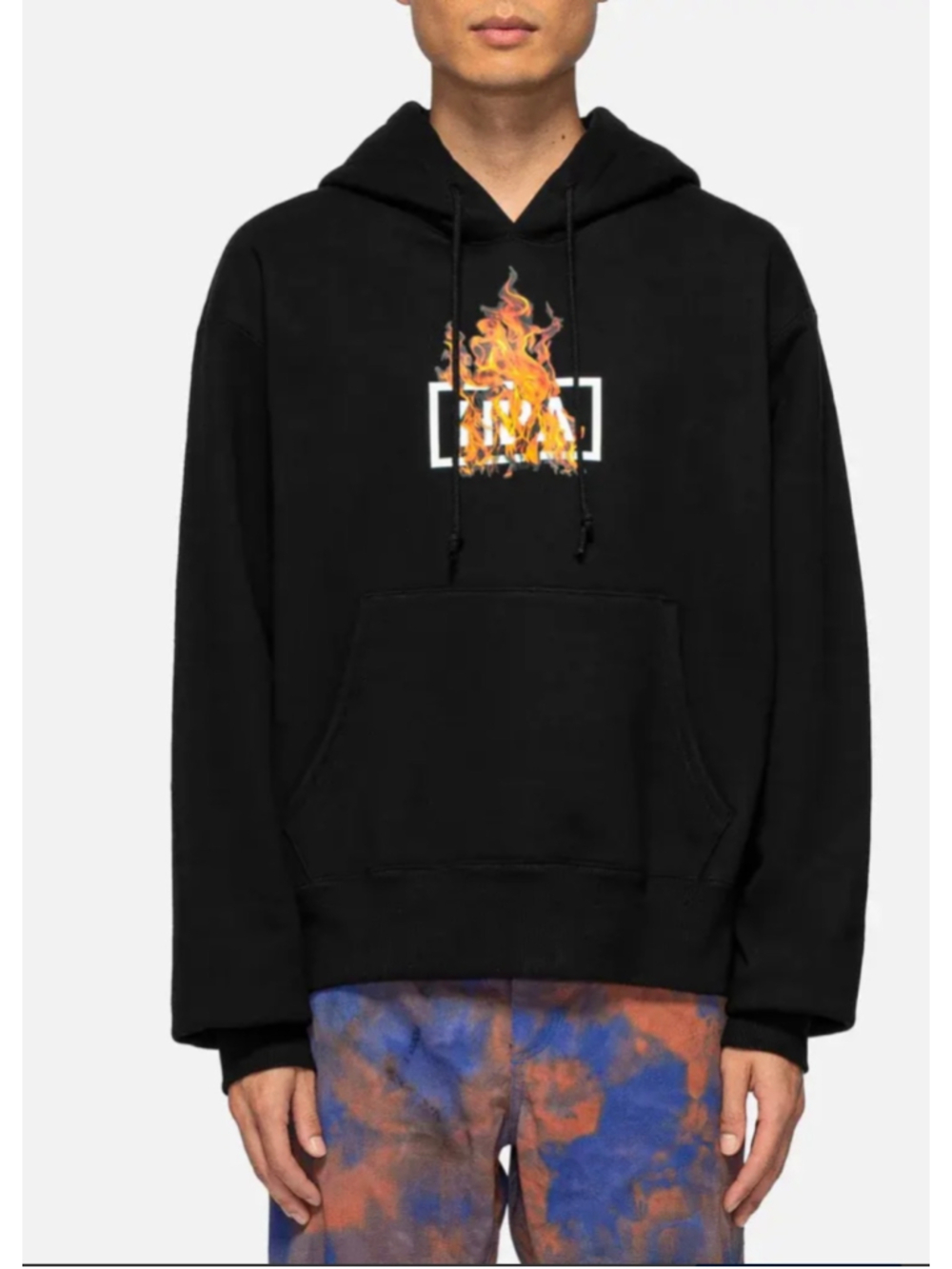 Hood By Air HBA-A Blaze Box Logo Hoodie|Black|Large|NWOT|